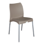 Tia Armless Chair - Cappuccino