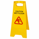 Wet Floor Sign - Yellow Background