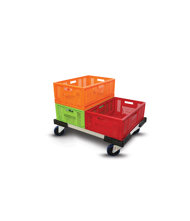 EURO ALUMINIUM DOLLY LARGE Double Euro Aluminium Dolly Trolley - Image 1