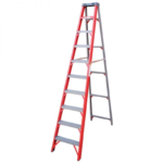 Industrial Duty A-Frame Single Sided Fully Fibreglass S/S Stepladder - 3.6m - 12 Steps