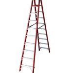 Industrial Duty A-Frame Double Sided Fibreglass Stepladder - 3.0M - 10 Steps