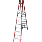 Industrial Duty A-Frame Double Sided Fibreglass Stepladder - 3.6M - 12 Steps