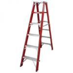 Industrial Duty A-Frame Double Sided Fibreglass Stepladder - 1.8m - 6 Steps