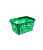 Plastic Shopping Baskets - Virgin - Green