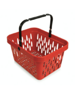 Plastic Shopping Baskets - Virgin - Red
