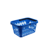 Plastic Shopping Baskets - Blue - Virgin