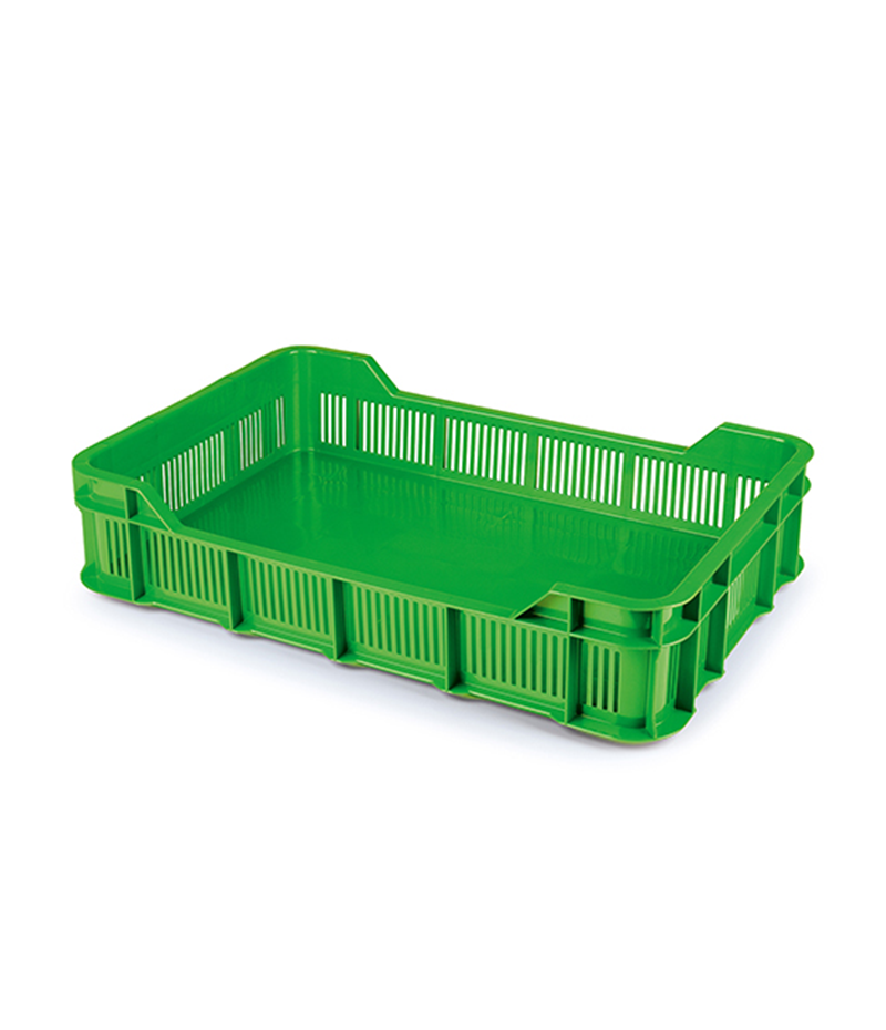 PI-430-VS Berry Crate - Vented Sides And Solid Base - Recycled Material - Image 1