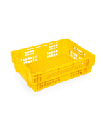Freezer Nesting Crate - Vented Sides And Base - Virgin Material