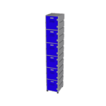 Plastic Locker 6 Tier - Flat Top