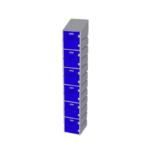Plastic Locker 6 Tier - Slant Top