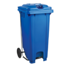 Plastic Pedal Wheelie Bin 120L - Blue