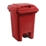 Plastic Pedal Bin 60L - Red