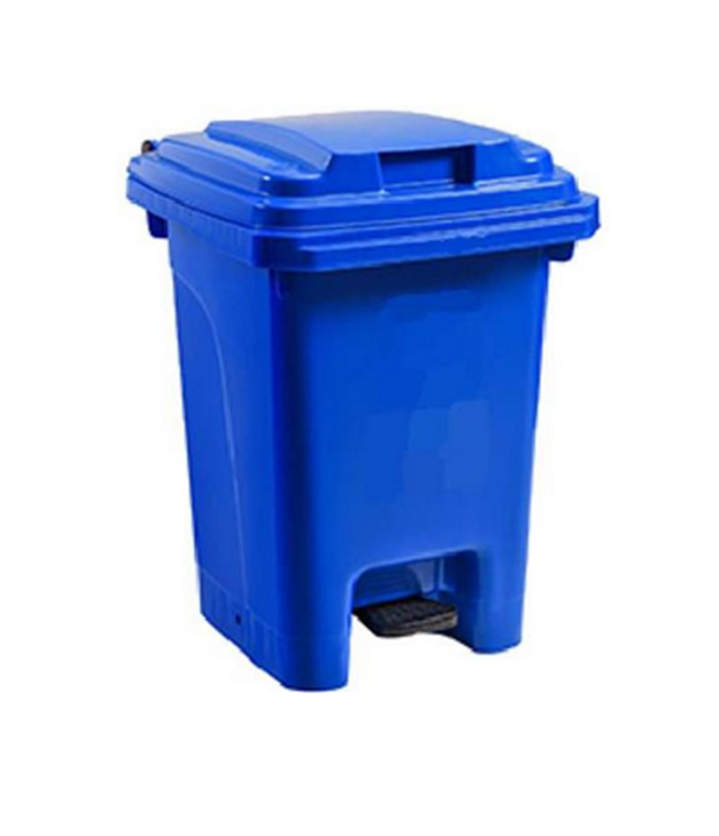 0253 Plastic Pedal Bin 60L - Blue - Image 1