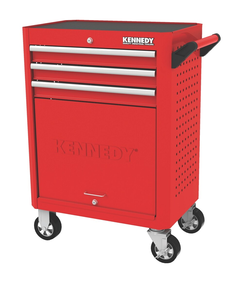 KEN5942020K Red-28/3 Drawer Roller Cabinet - Image 1