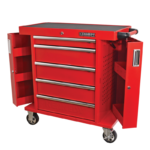 Red-36/ 5 Drawer Roller Cabinet