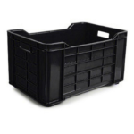Agri/Meat Crate - Solid Sides And Base - Recycled Material - Black