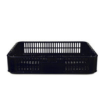 Slim Crate - Vented - Recycled Material - Black