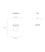 1 Litre Fino Bucket - White