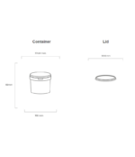 2 Litre Fino Bucket - White - Image 2