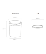 9 Litre Fino Bucket - White - Image 2
