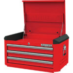 Red-28 Inch 3 Drawer Top Chest
