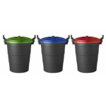 Dust Bin 75L Red Blue and Green
