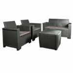Jabulani 4PC Patio Set - Graphite