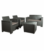 Jabulani 4PC Patio Set - Graphite