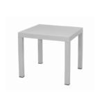 Elite 4 Seater Table Rattan Look - White