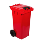 80L Wheelie Bin Virgin - NON SABS - Red