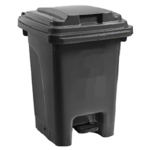 Plastic Pedal Bin 60L - Black