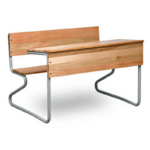 Combination Double School Desk - 1200 X 450 X 750 Saligna Grade 7-12