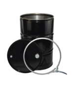 210L Open Top Steel Drum With Lid and Ring - Reconditioned - Image 2