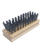 Black Wooden Shoe Brush - Image 2
