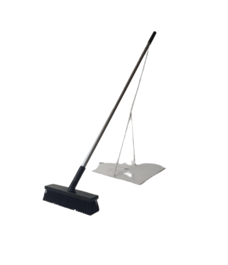 Broom 6 Hygienic Broom 300mm Complete Hard Black - Image 1