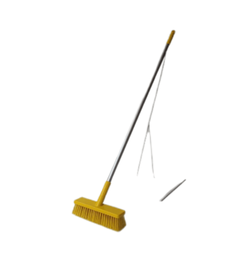 Broom 9 Hygienic Broom 300mm Complete Hard Yellow - Image 1