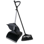 Scoop With Closing Lid, Long Handle And Broom