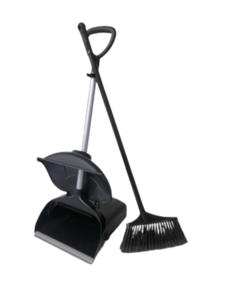 Scoop with closing lid, long handle and broom Scoop With Closing Lid, Long Handle And Broom - Image 1