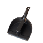 Scoop With Handheld Brush Black