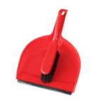 Scoop With Handheld Brush Red