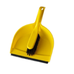 Scoop With Handheld Brush Yellow