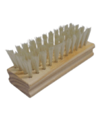 White Wooden Shoe Brush - Image 2