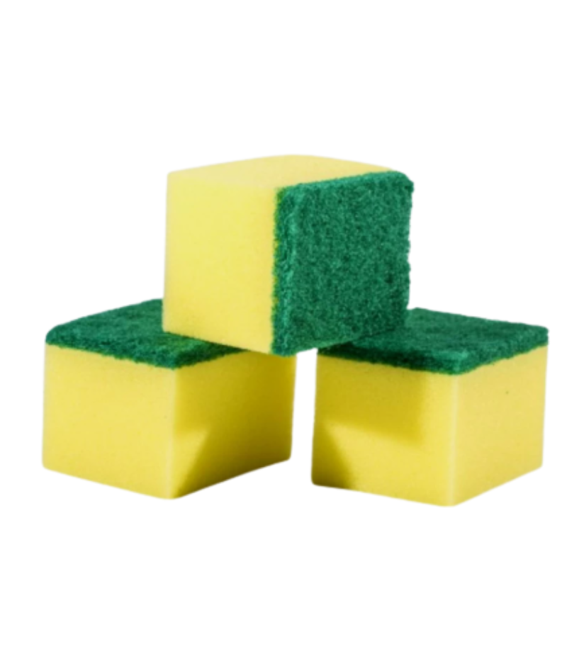 Sponge Small 2 Sponge Scourer - Small 3PC - Image 1