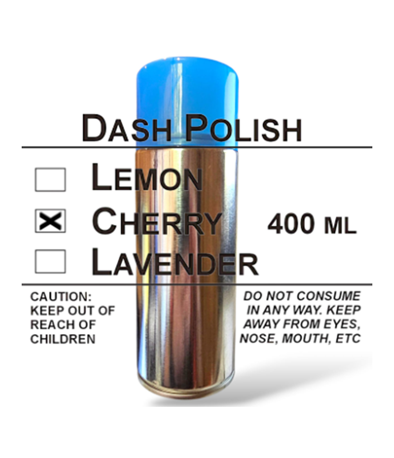 Dash Polish 400ml - Cherry Dash Polish 400ml - Cherry - Image 1