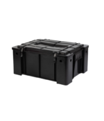 Specialty Storage Box with Shallow Lid - Regrind Black