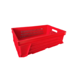 Euro Box 180  Solid Base Vented Sides- Virgin Red