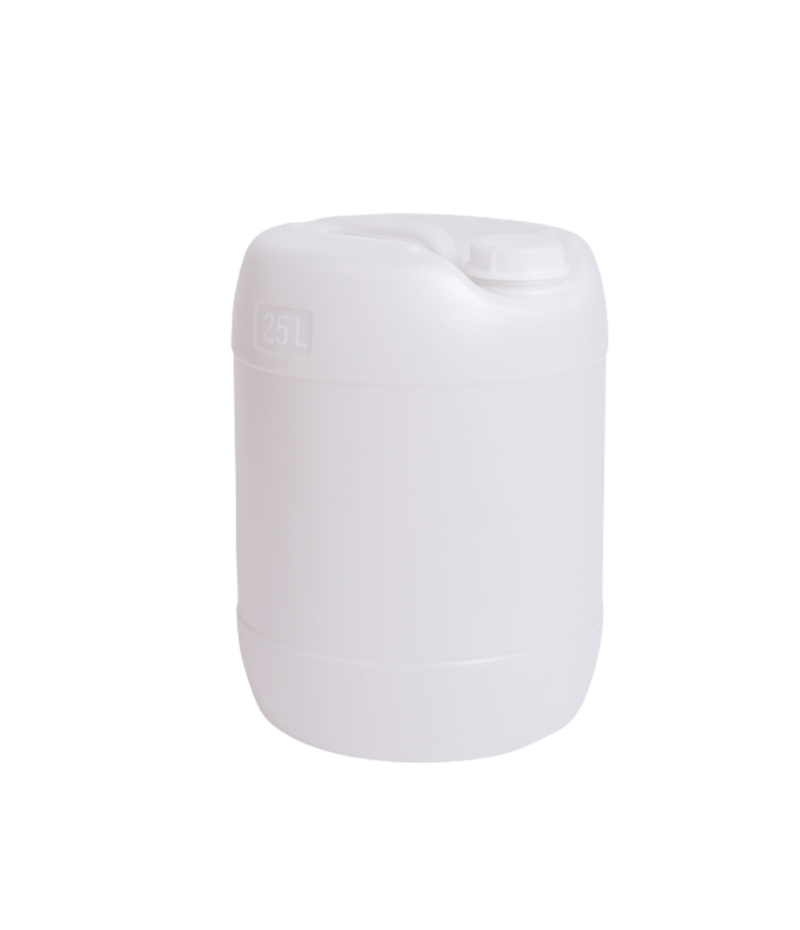 25L Round 950g - Natural Round Plastic Containers 25lt - Natural - 950g - Image 1