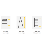 Telescopic A-Frame Ladder 5.6M - Image 3